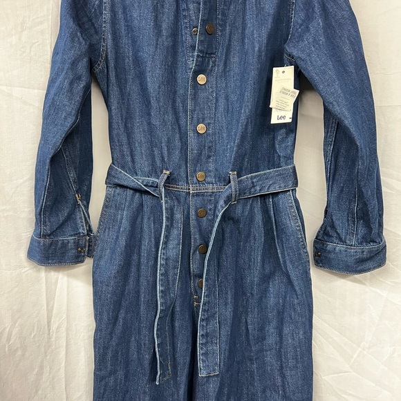 Lee NWT Jean Jumpsuit woman’s Medium Organic Cotton - Picture 3 of 7